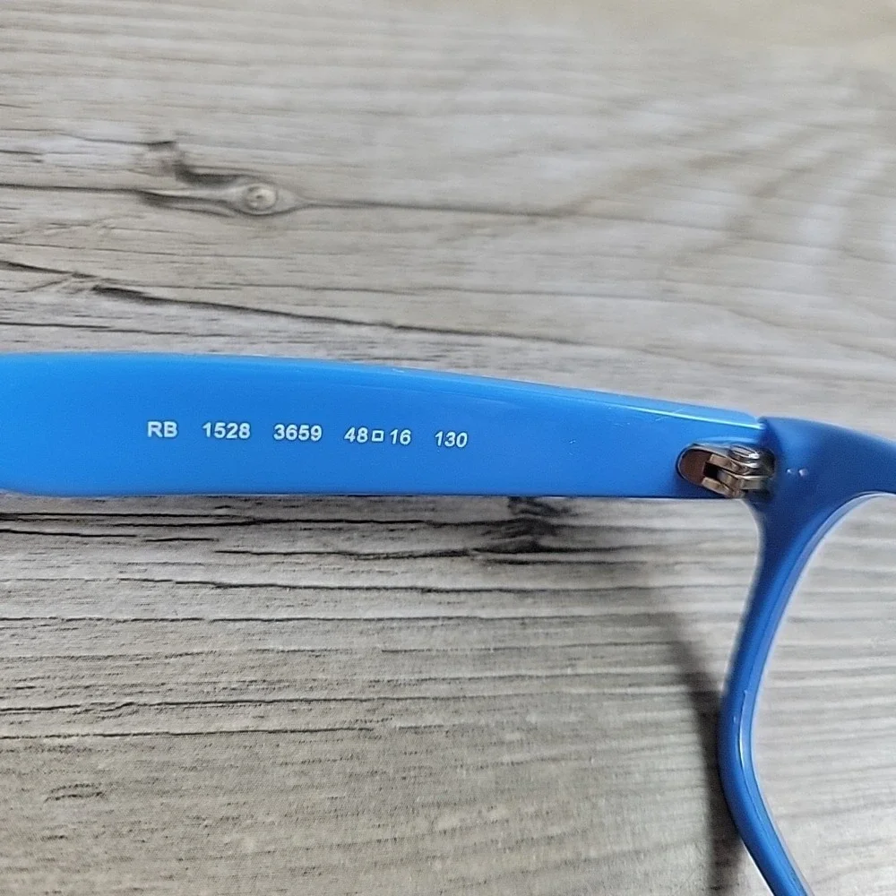 Ray-Ban Junior Eyeglasses RB‎ 1528 3659 48-16 130mm Black Blue Frames Only Kids